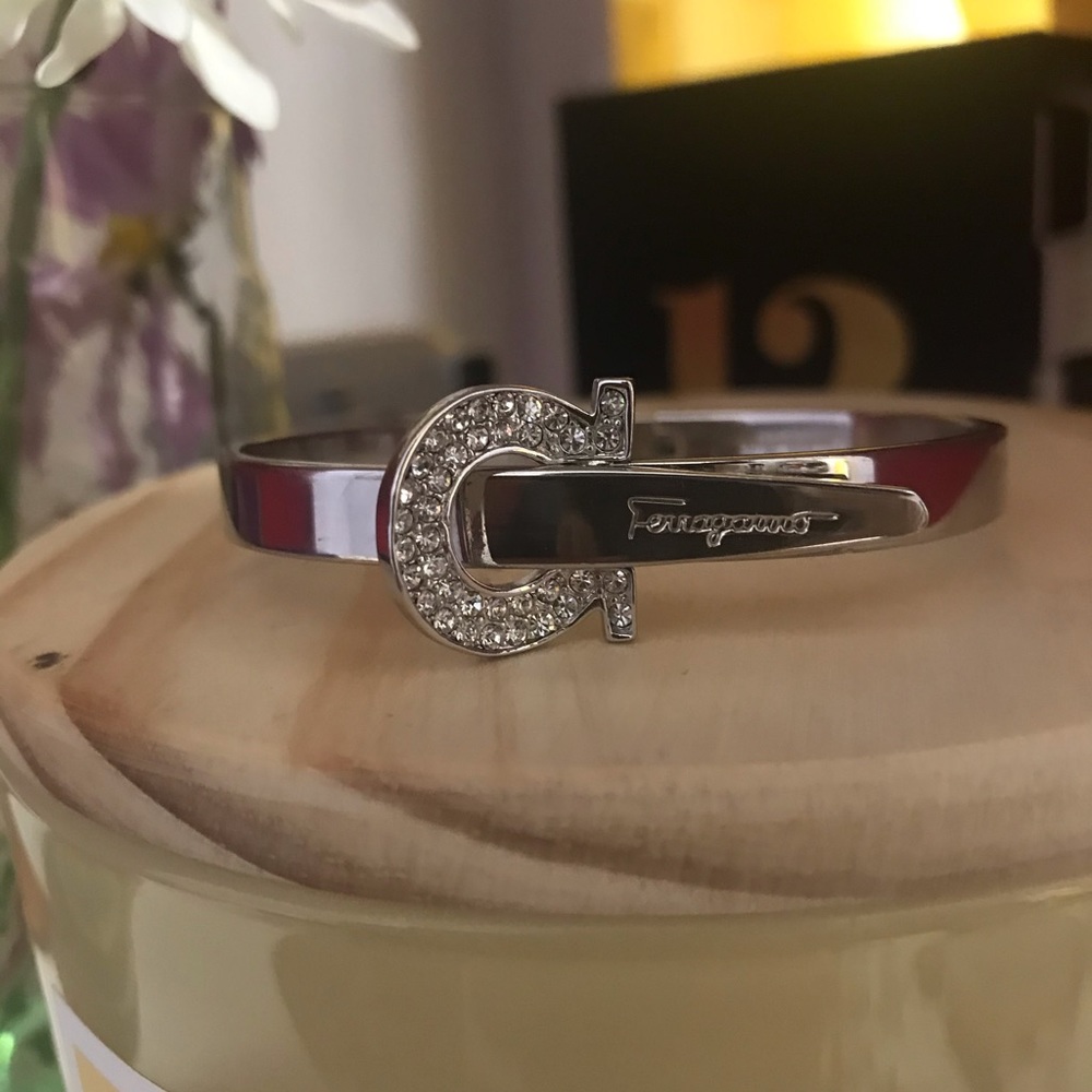 Ferragamo crystal horseshoe bracelet